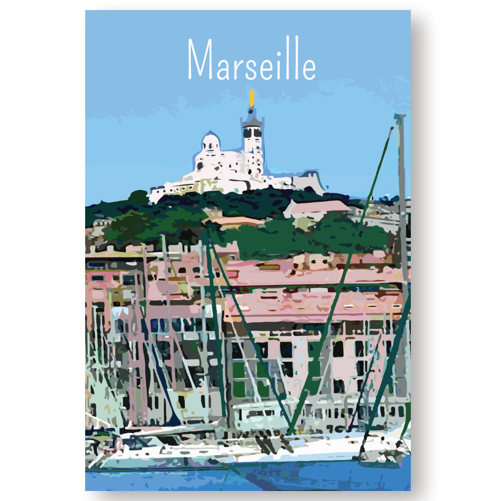Marseille Vieux Port, Provence | Printable Poster