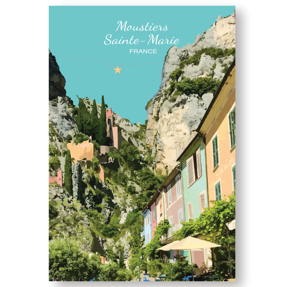 Moustiers Sainte Marie, Provence | Printable Poster