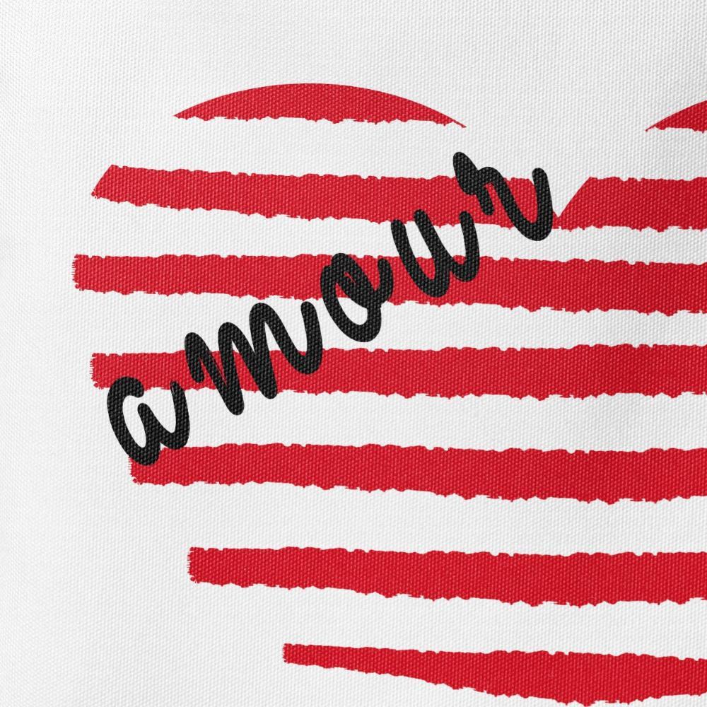 Striped heart | Tote bag - Tote bag from Ainsi Hardi Paris France