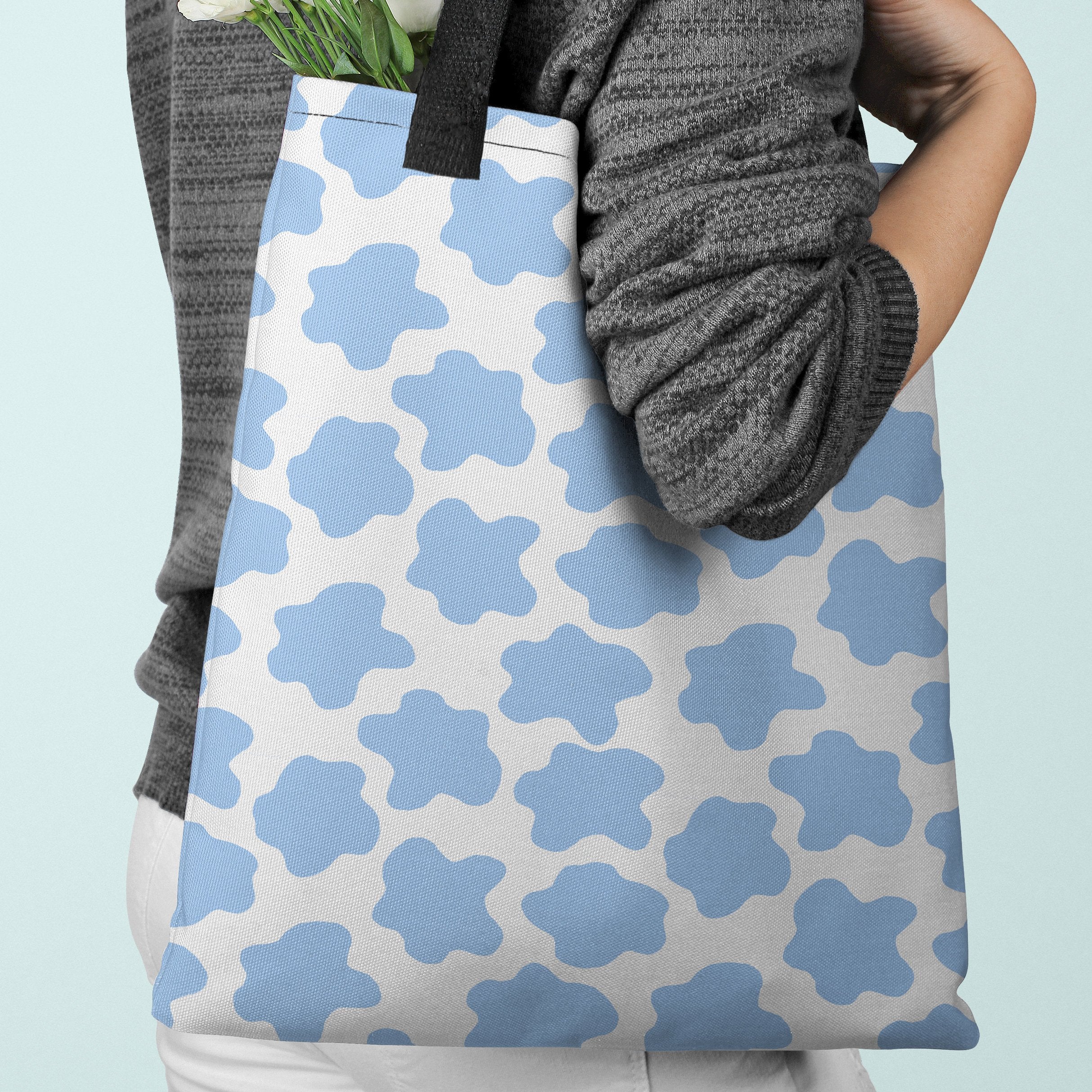 Life is Beautiful | Blue Tote bag - Tote bag from Ainsi Hardi Paris France