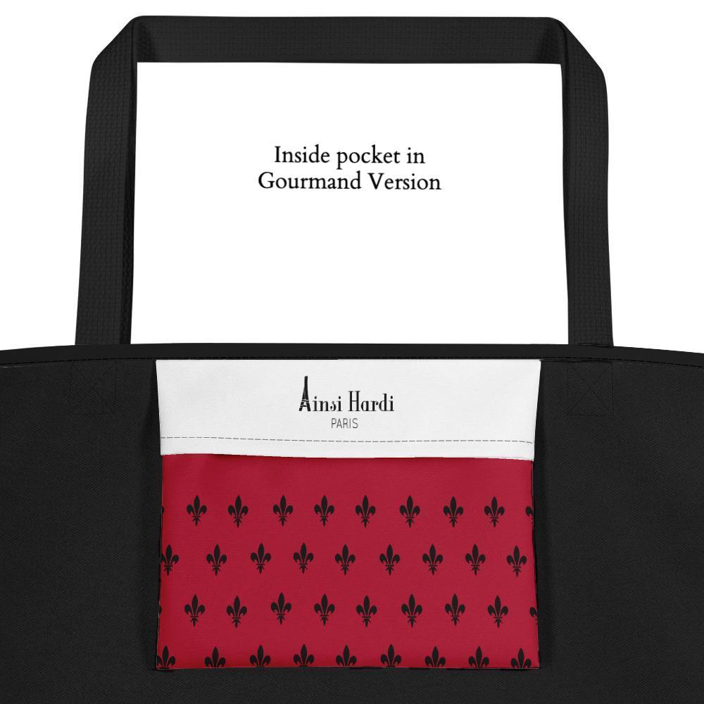 Paris Rive Gauche Black | Tote bag - Tote bag from Ainsi Hardi Paris France