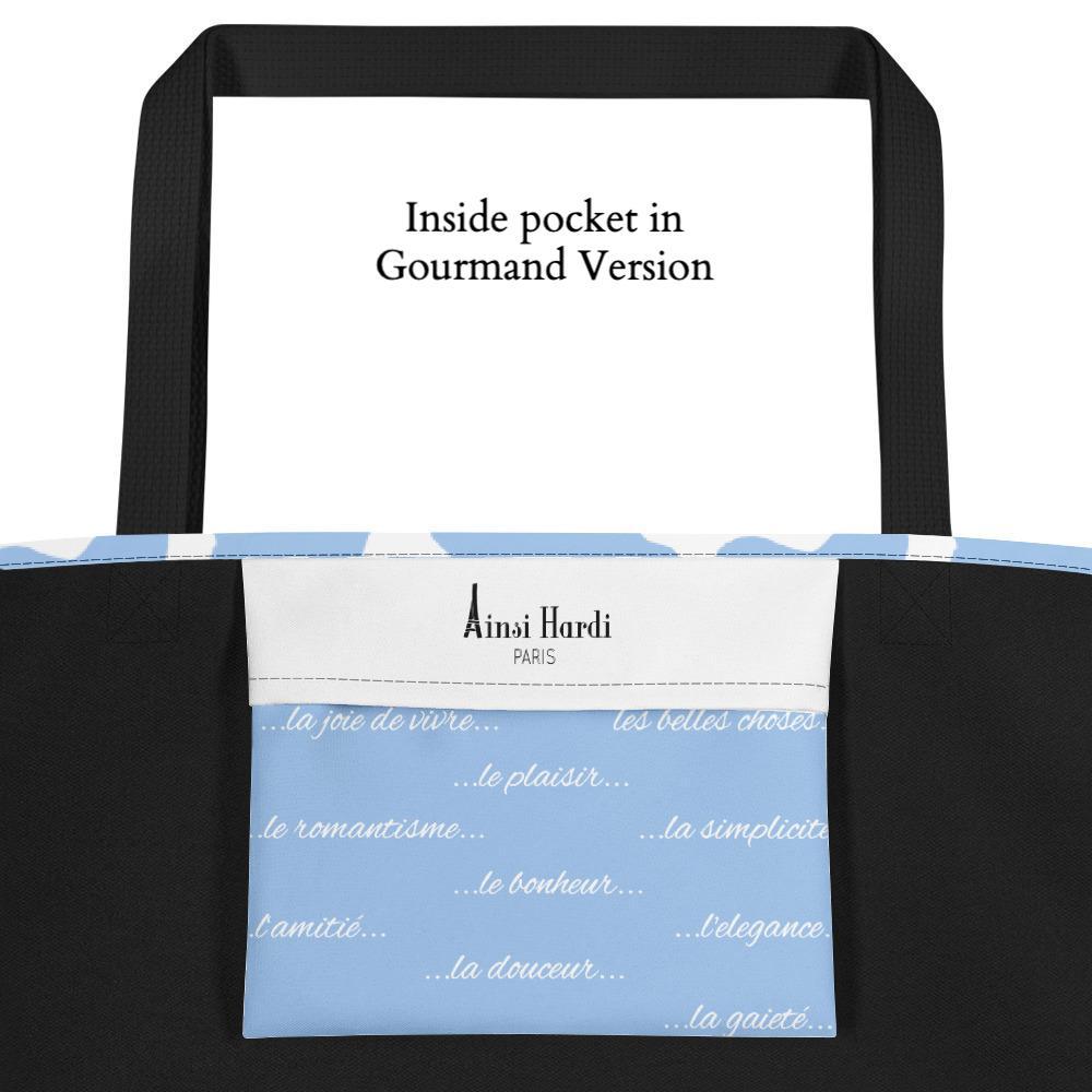 Life is Beautiful | Blue Tote bag - Tote bag from Ainsi Hardi Paris France