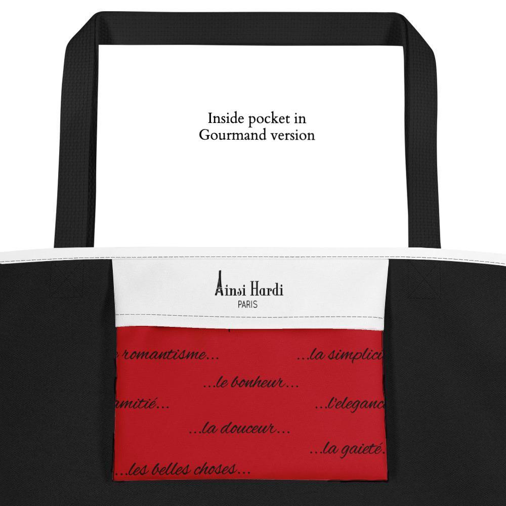 Striped heart | Tote bag - Tote bag from Ainsi Hardi Paris France