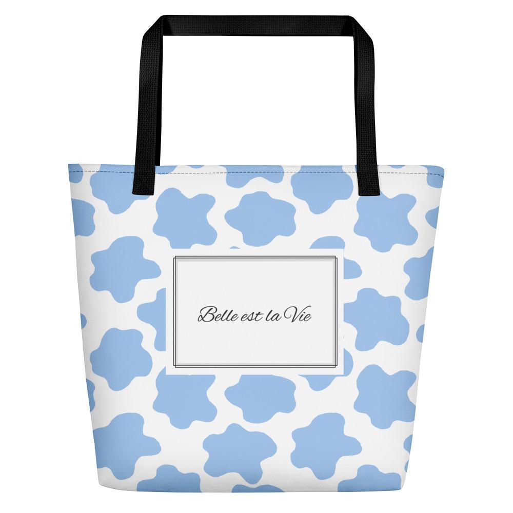 Life is Beautiful | Blue Tote bag - Tote bag from Ainsi Hardi Paris France