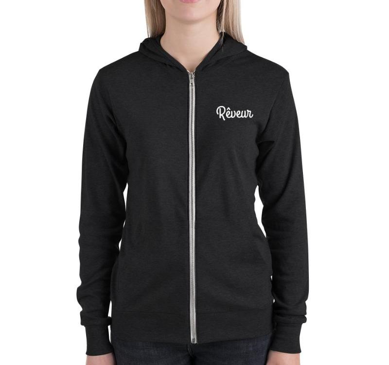 Rêveur Dreamer Zip Hoodie - Women's Sweatshirt from Ainsi Hardi Paris France