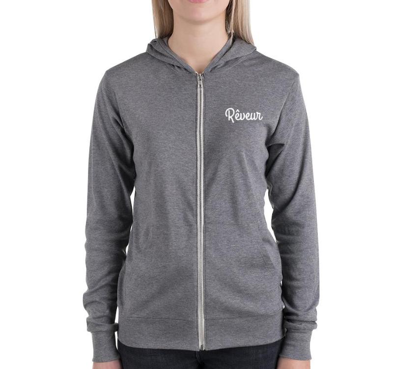 Rêveur Dreamer Zip Hoodie - Women's Sweatshirt from Ainsi Hardi Paris France