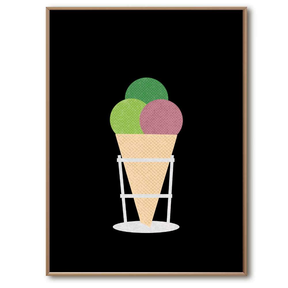 Ice Cream Day | Giclée Art Print - Poster from Ainsi Hardi Paris France