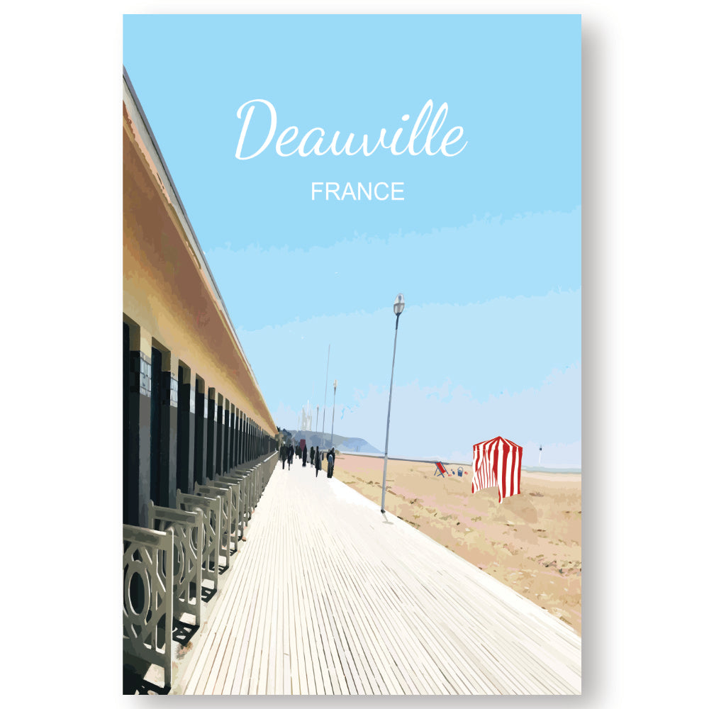 Plage de Deauville, Normandie | | Affiche imprimable