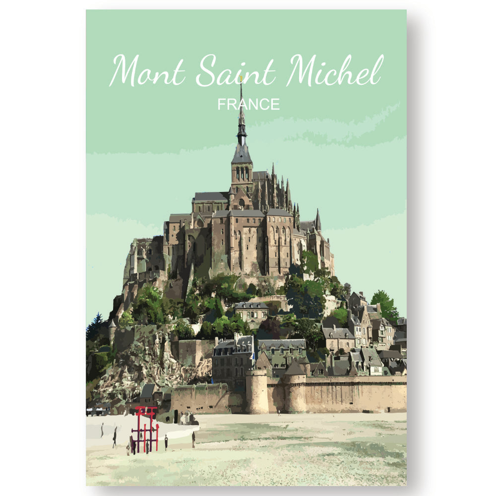 Mont Saint Michel, Normandy | Affiche imprimable