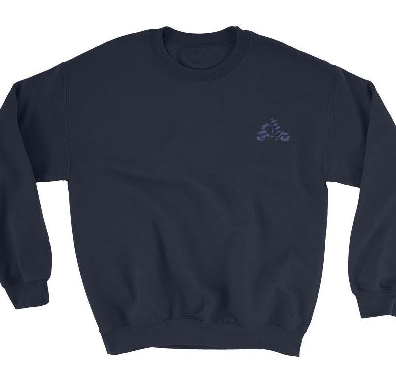 Red Embroidered Sweatshirt - Women's Sweatshirt from Ainsi Hardi Paris France