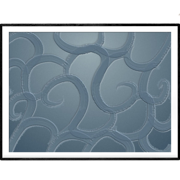 Sea blue waves | Abstract Art Poster - Poster from Ainsi Hardi Paris France