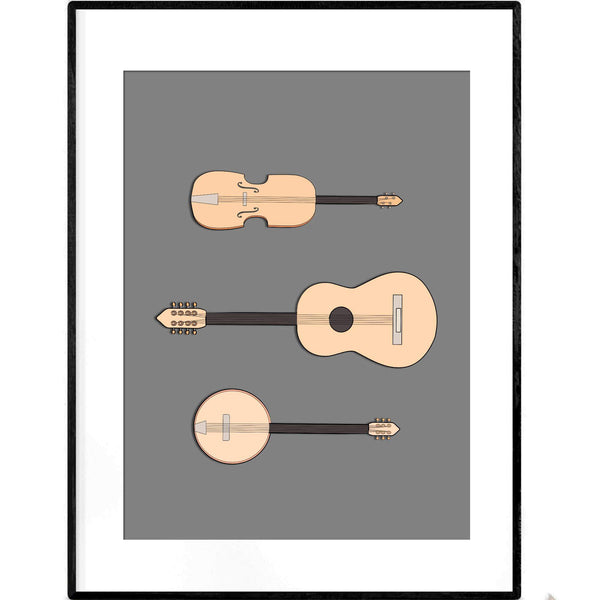 String Orchestra | Giclée Print - Poster from Ainsi Hardi Paris France