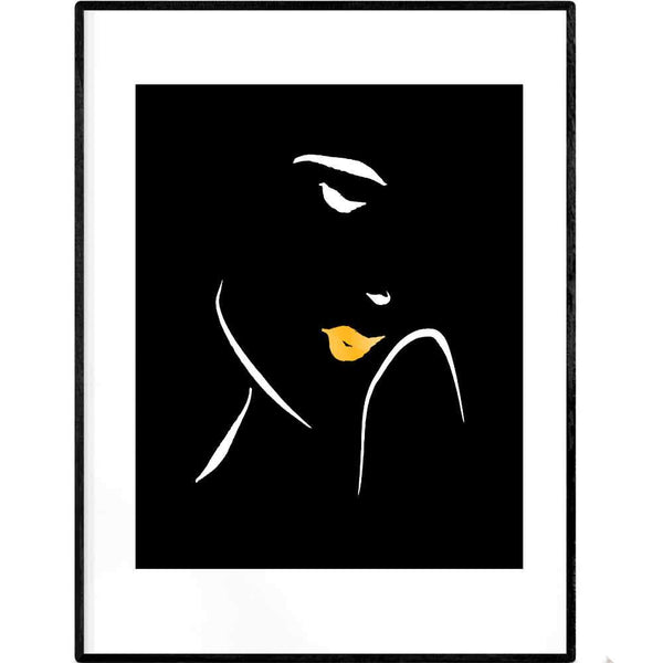 Shy in Waves | Black and White Giclée Print - Poster from Ainsi Hardi Paris France