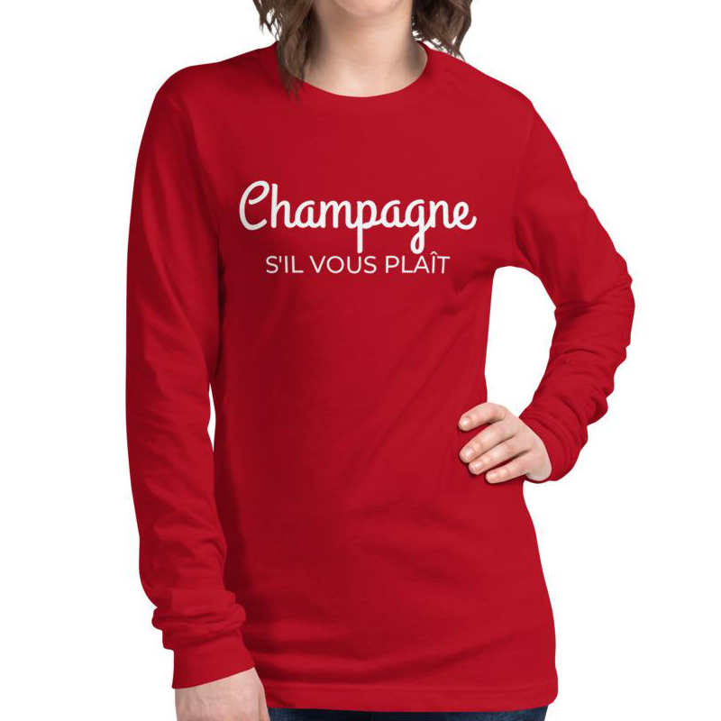 Champagne | T-shirt Femme à manches longues