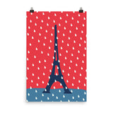 Tour Eiffel sous la pluie | Impression Giclée