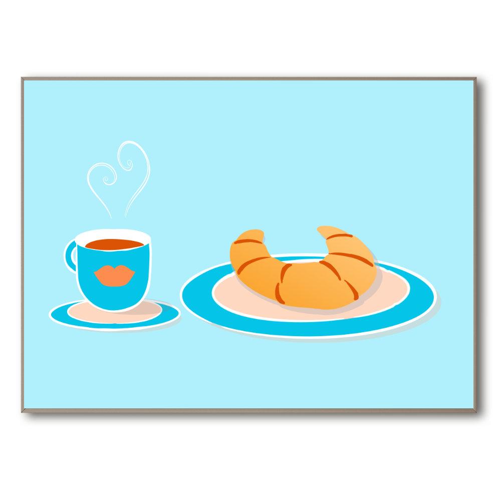 A Croissant a day | Giclée Print - Poster from Ainsi Hardi Paris France