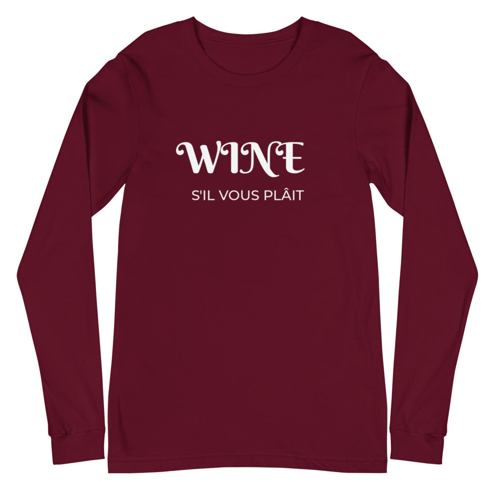 Wine Please | Women's Long Sleeve T-Shirt