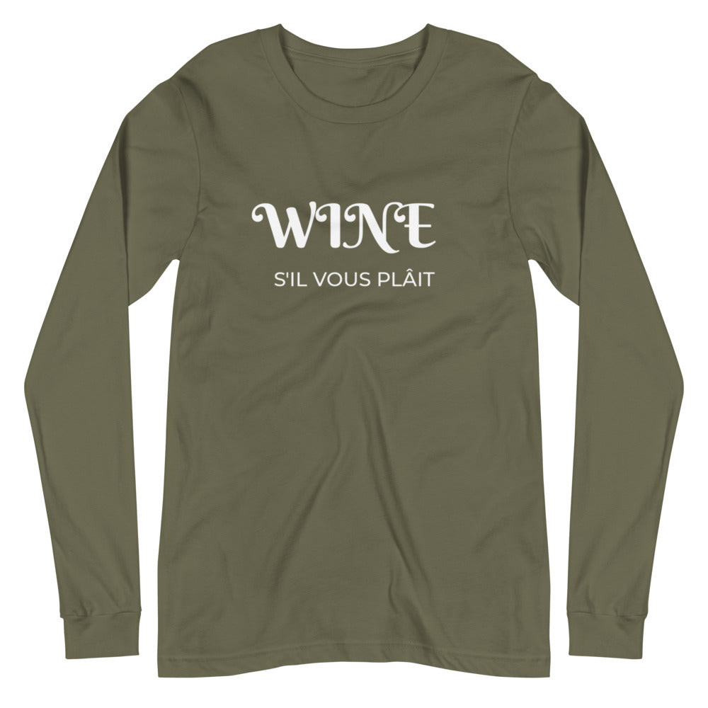 Wine Please | Women's Long Sleeve T-Shirt