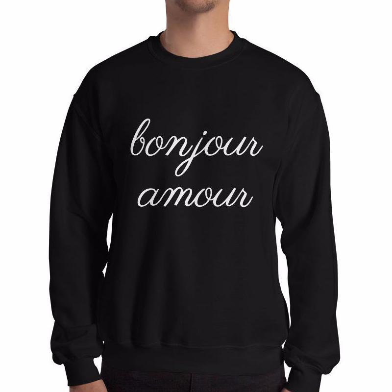 Bonjour Amour Sweatshirt - Men's Sweatshirt from Ainsi Hardi Paris France