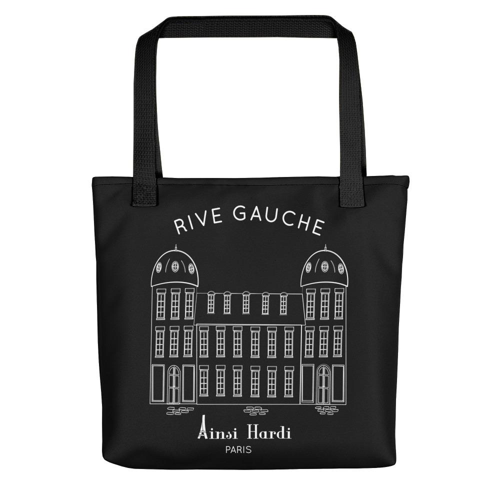 Paris Rive Gauche Black | Tote bag - Tote bag from Ainsi Hardi Paris France