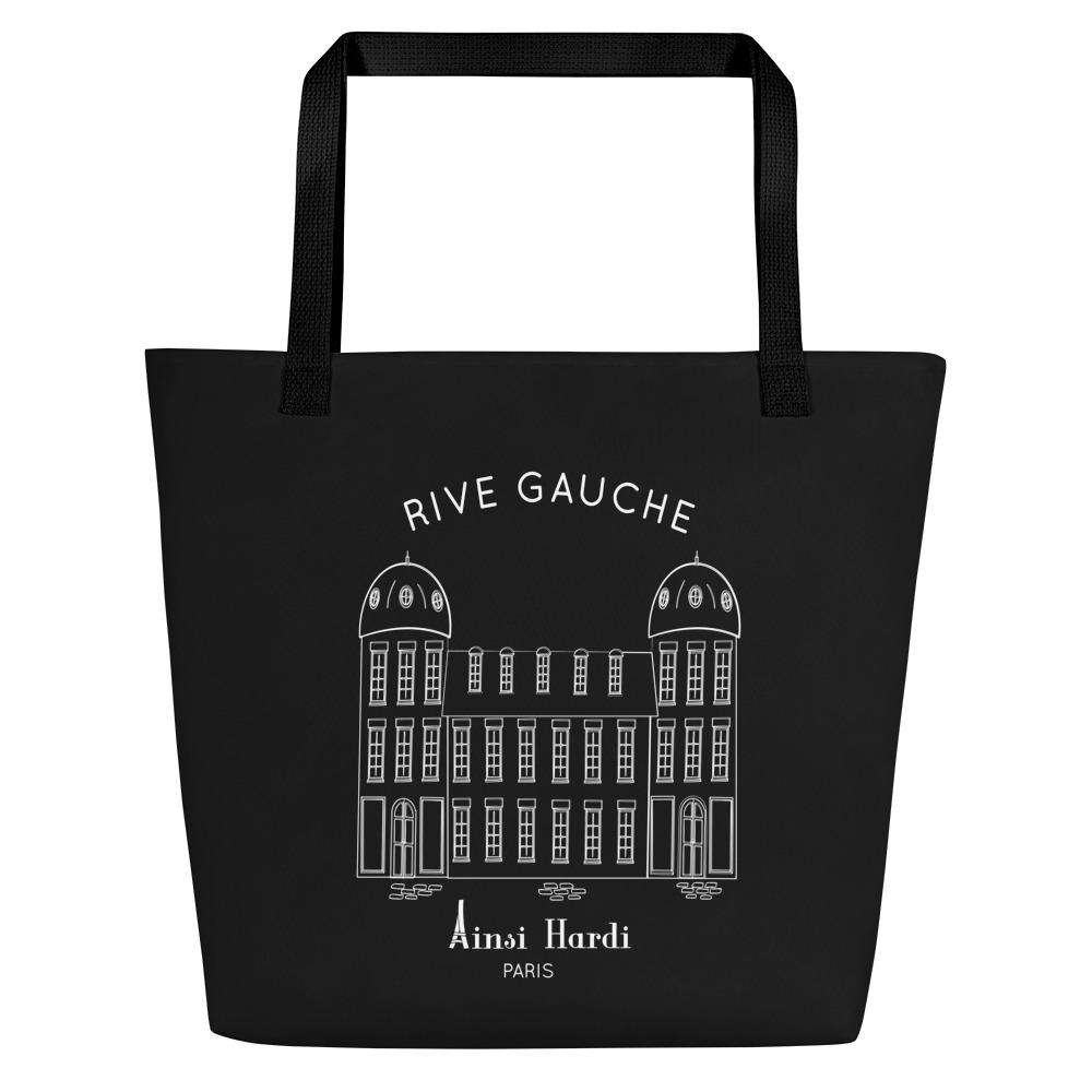 Paris Rive Gauche Black | Tote bag - Tote bag from Ainsi Hardi Paris France