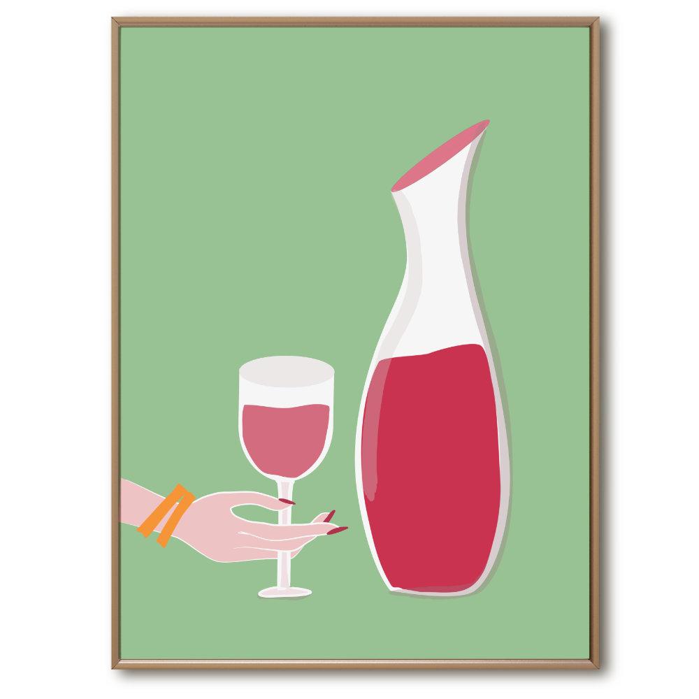 Wine Time | Giclée Print - Poster from Ainsi Hardi Paris France